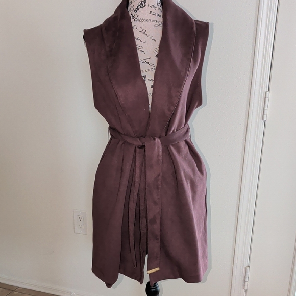 Kenneth Cole Jackets & Blazers - Kenneth Cole Deep Purple Suede Vest